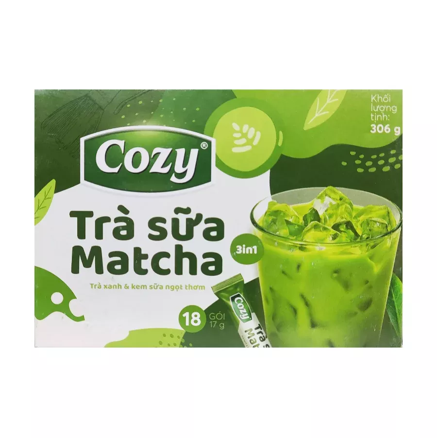 Bubbe tea au Matcha en poudre 18 portions COZY