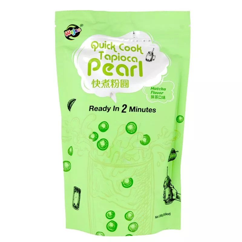 Perles de tapioca au Matcha ( bubble tea ) 250g WEJEE