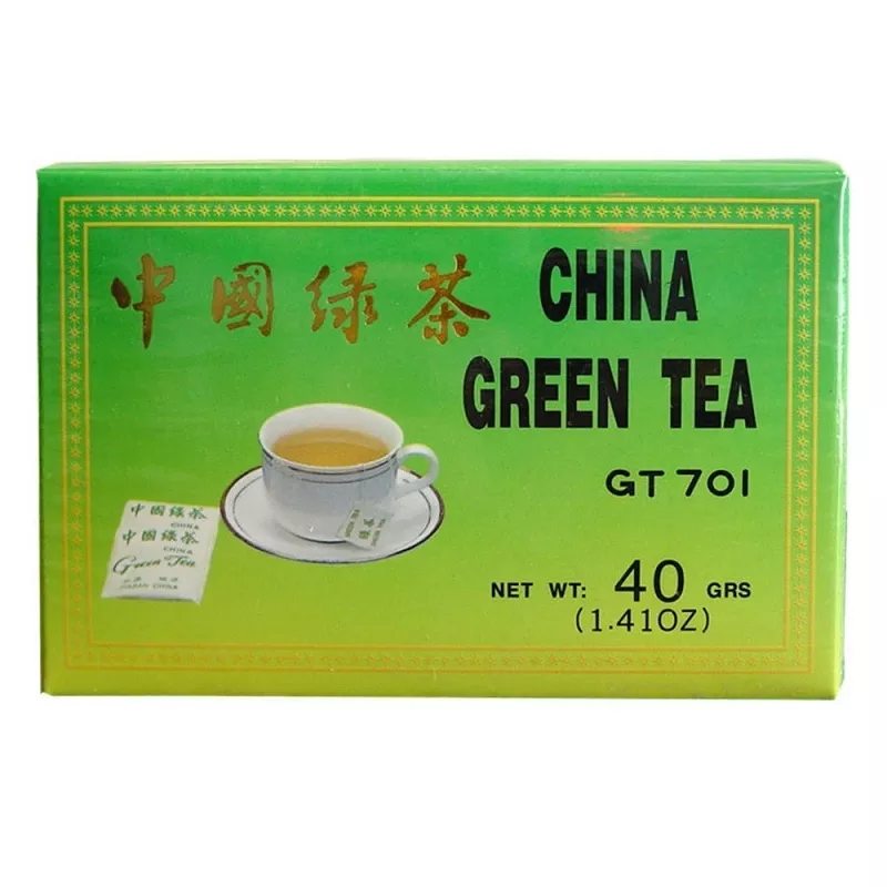 Thé vert en sachet de chine 40g