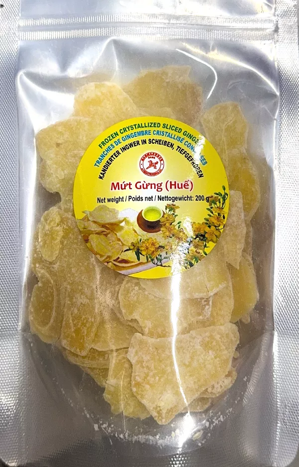 Gingembre confit crystalisé 200g HORSE