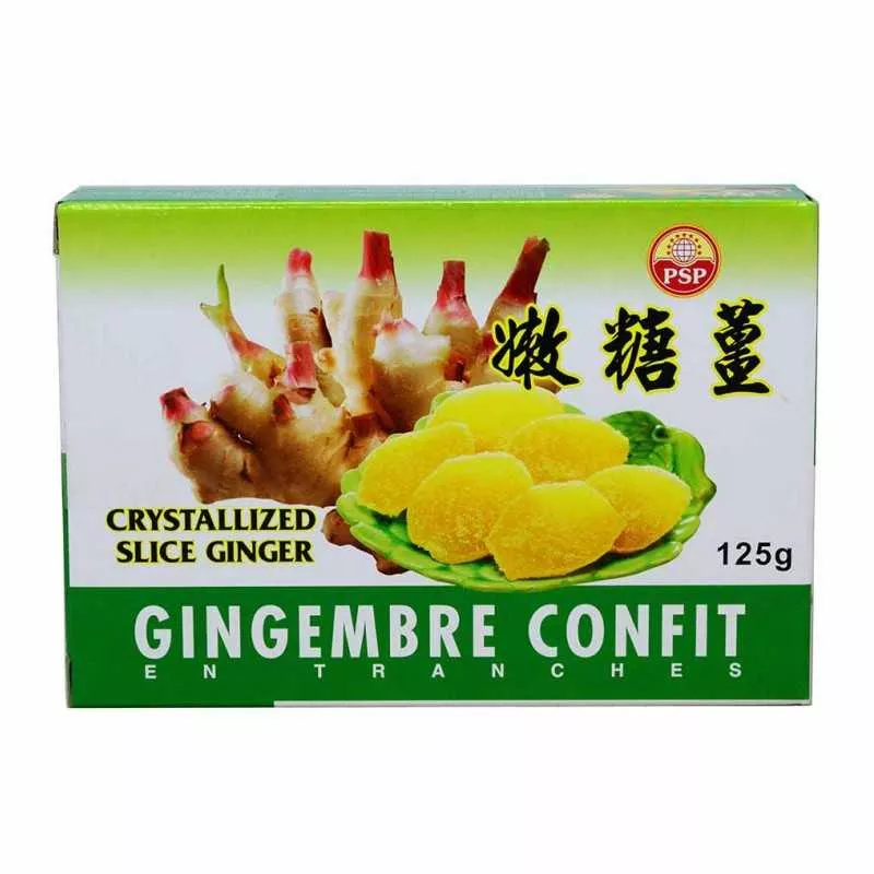 Gingembre confit cristalisé 125g PSP