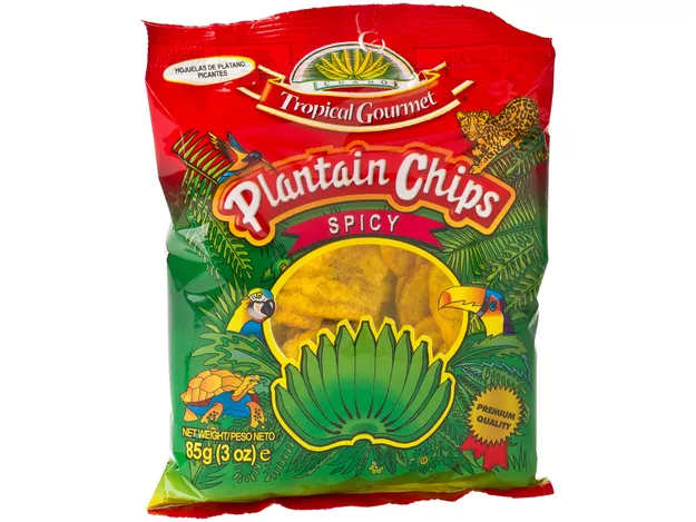 Chips de banane plaintain épicé 85g TROPICAL GOURMET