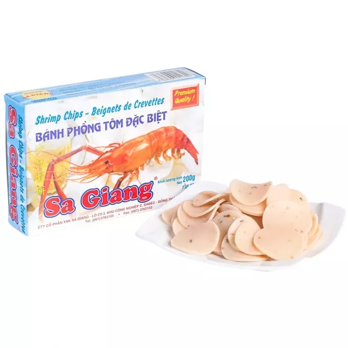 Chips de crevettes à frire 200g SA GIANG