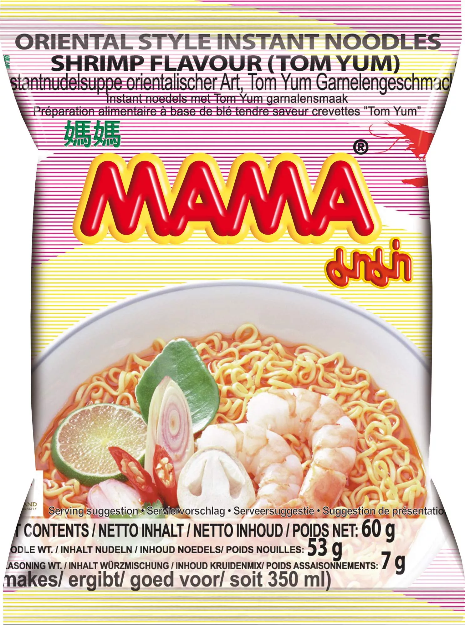 Nouilles aux crevettes Tom Yum 60g MAMA