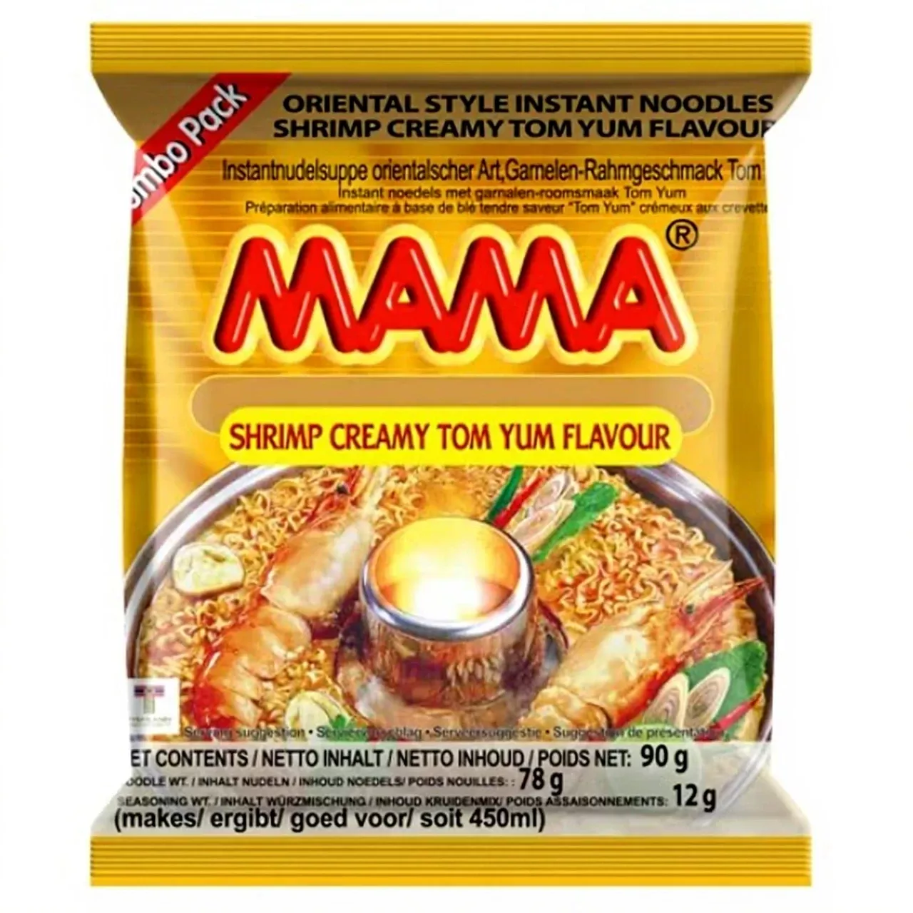 Nouilles aux crevettes Tom Yum à la crème 90g MAMA