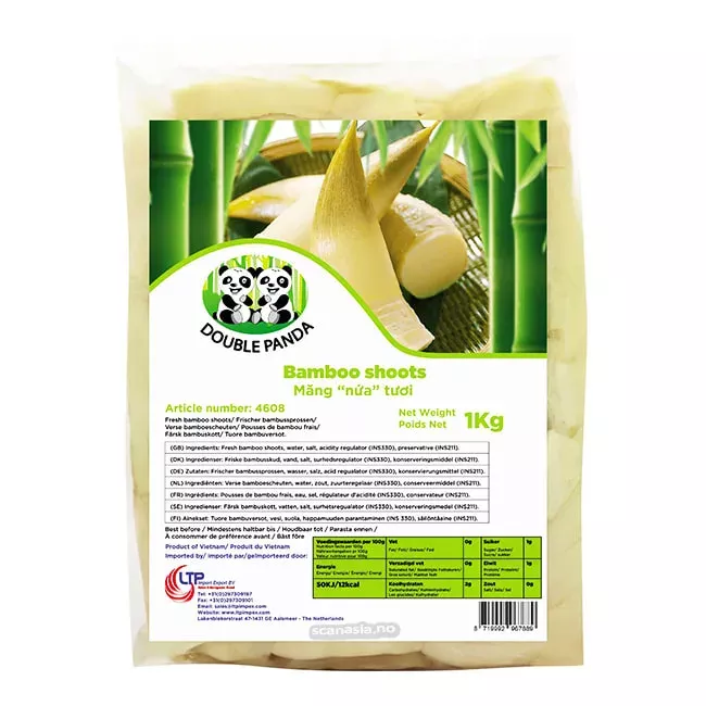 Bambous séchés  pré-cuit 500g DOUBLE PANDA