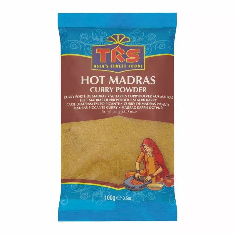 Curry en poudre fort / Hot madras curry powder 100g TRS