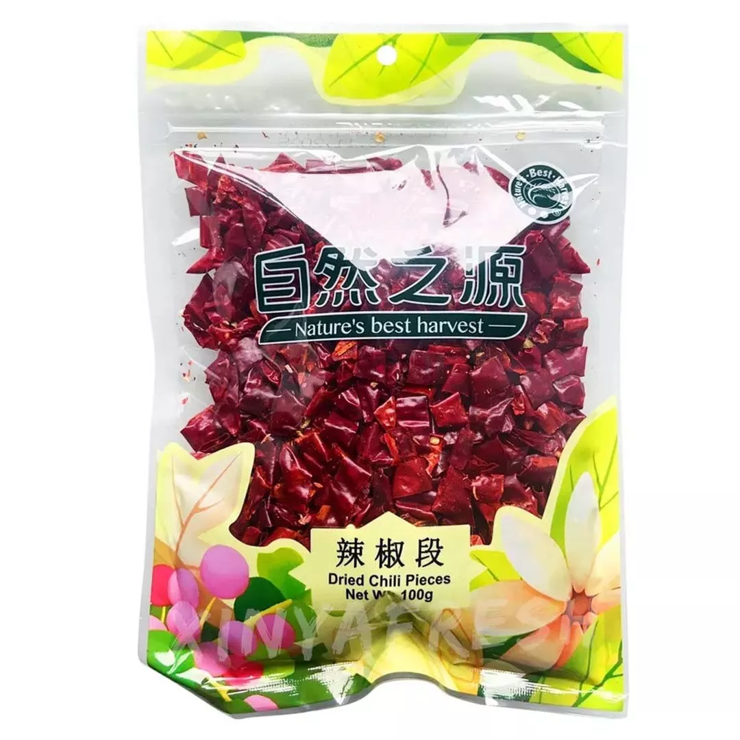 Dried chilli / Piment rouge coupés séchés 100g NATURE BEST HARVEST