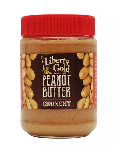 Beurre de cacahuète croquant 350g LIBERTY GOLD