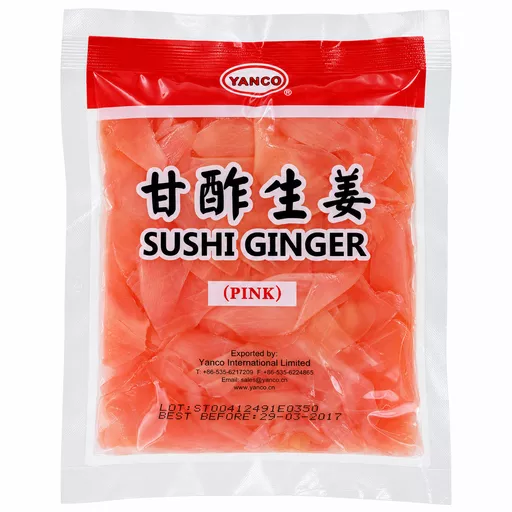 Gingembre rose saumuré pour sushis 150g YANCO