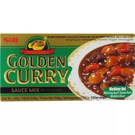 Mélange pour curry semi-fort golden 220g S&B