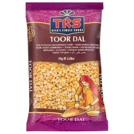 Toor dal/ pois d'angole cassés 1kg TRS