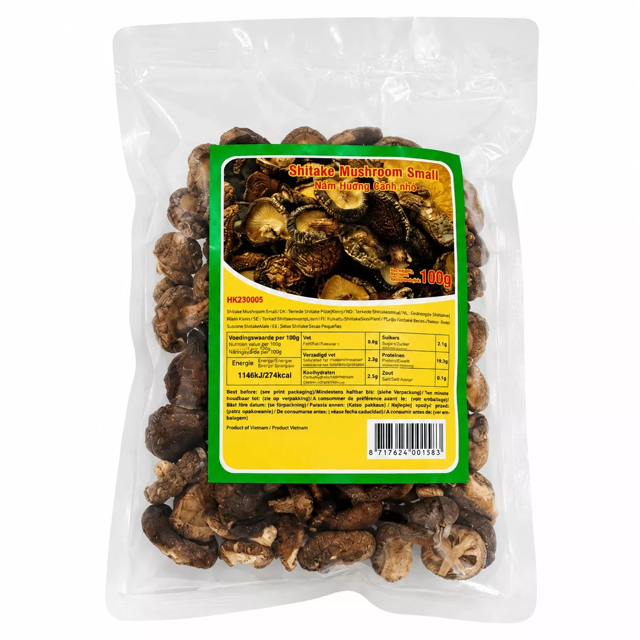 Shiitaké parfumé entier 100g VN