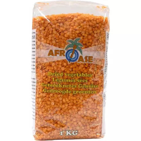 Split lentils red / lentilles corail 1kg AFROASE