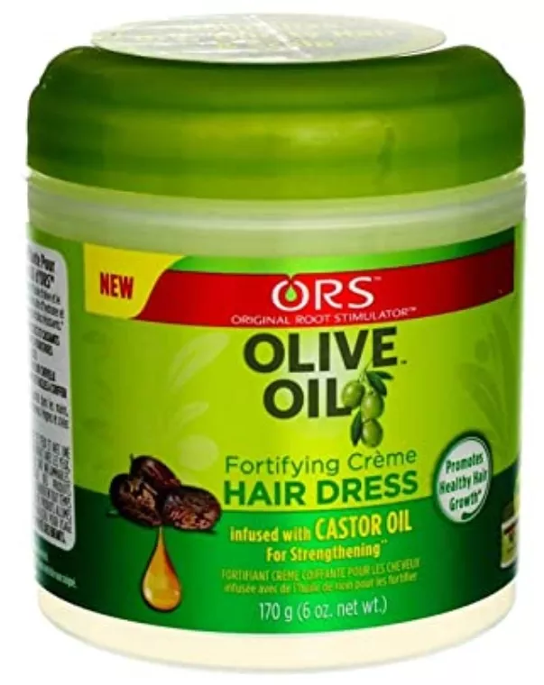 Crème capillaire CASTOR OIL  6 oz 170g ORS OLIVE OIL