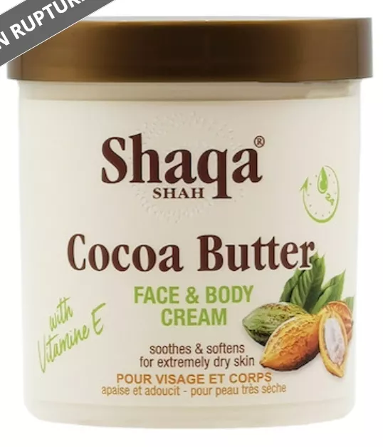 Cocoa Butter / beurre de cacao visage & corps SHAQA