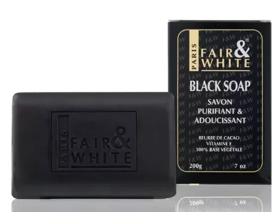 Black soap/savon antibactérien  200ml F&W
