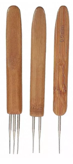 Dreadlock needle SET bamboo  MURRY
