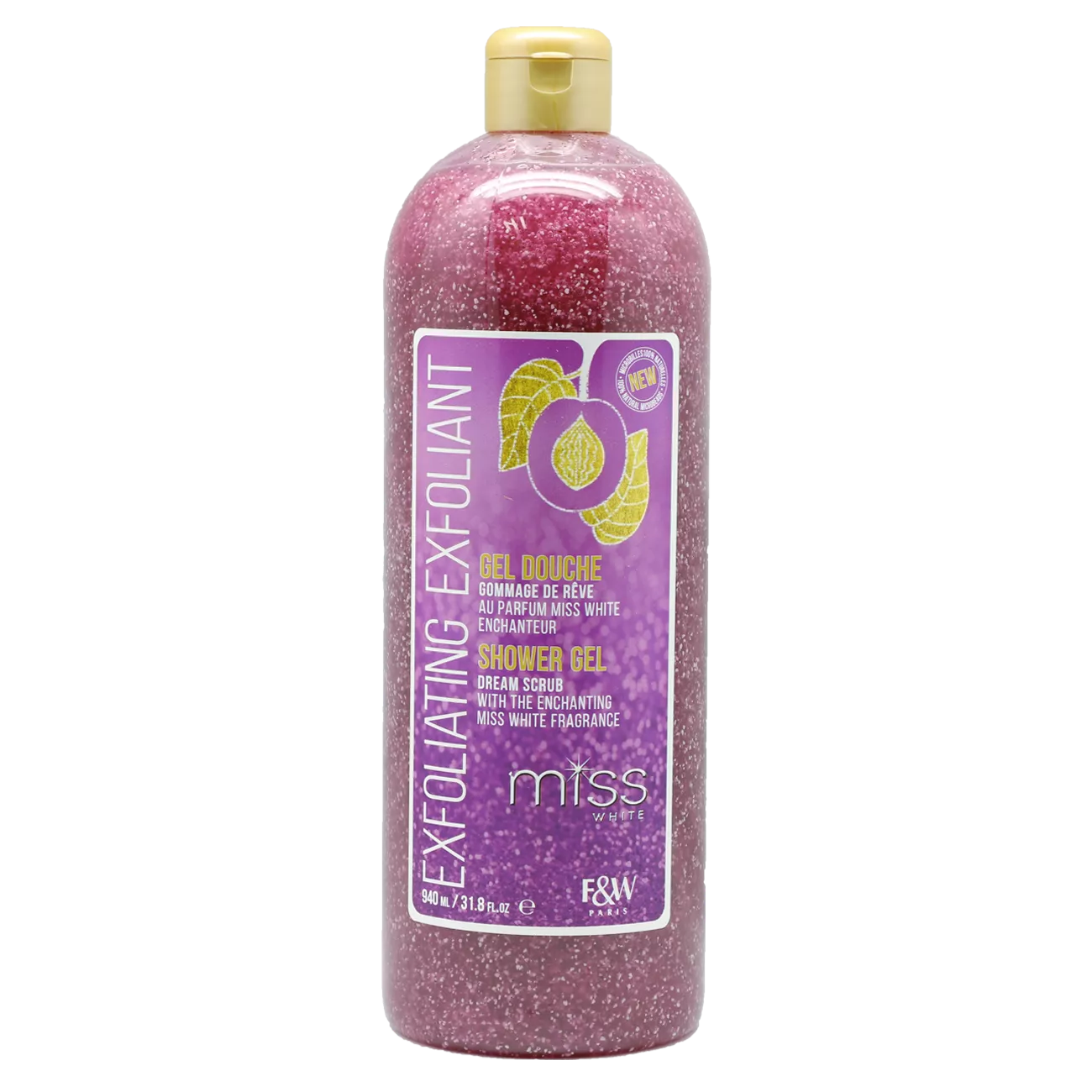 Gel douche Miss white violet 940ml F&W