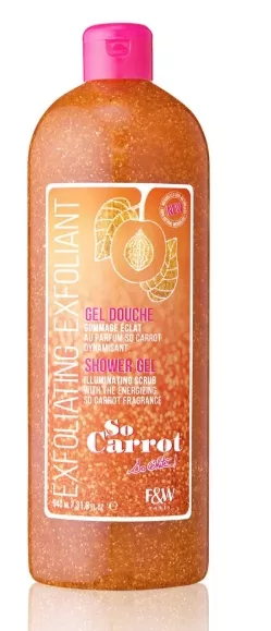 Gel douche exfoliant carotte 940ml F&W