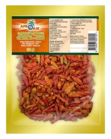 Piment oiseau Extra hot  80g AFROASE