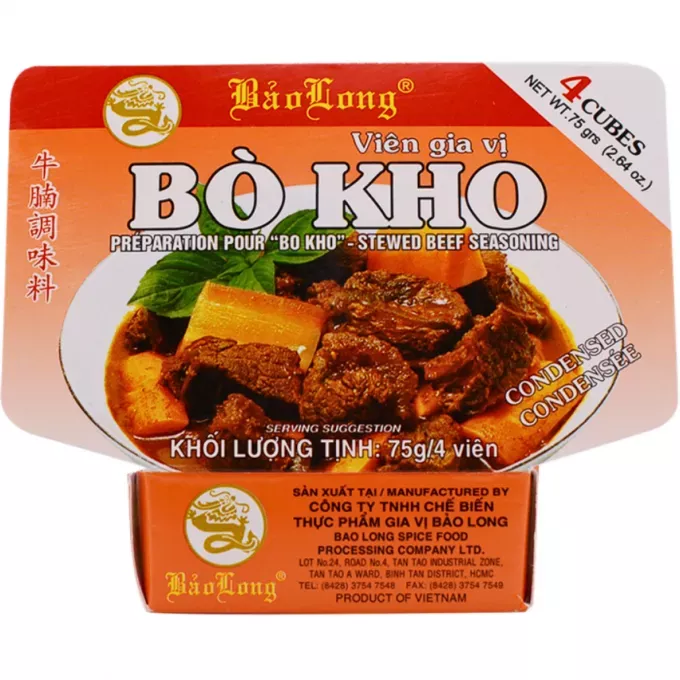 Préparation ragoût de boeuf 75g/4 cubes BAO LONG