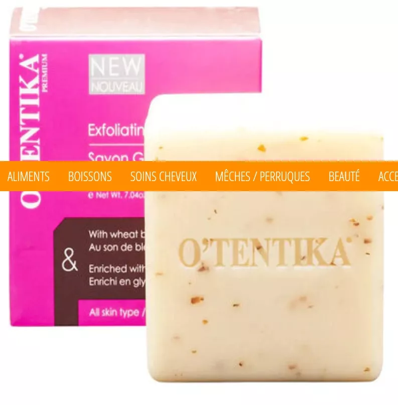 O'TENTIKA Savon gommant Huile son de riz 200g