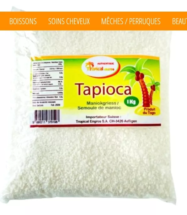 Semoule de manioc 1kg TROPICAL GROS