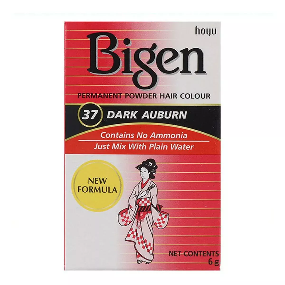 Teinte cheveux Couleur Dark Auburn N°37 BIGEN