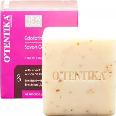 O'TENTIKA Savon gommant Huile son de riz 200g